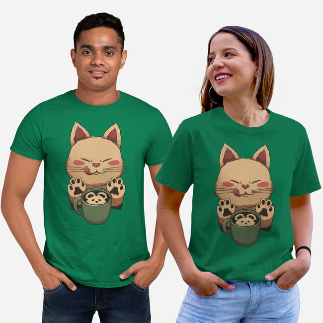 Kitty Latte-Unisex-Basic-Tee-tobefonseca