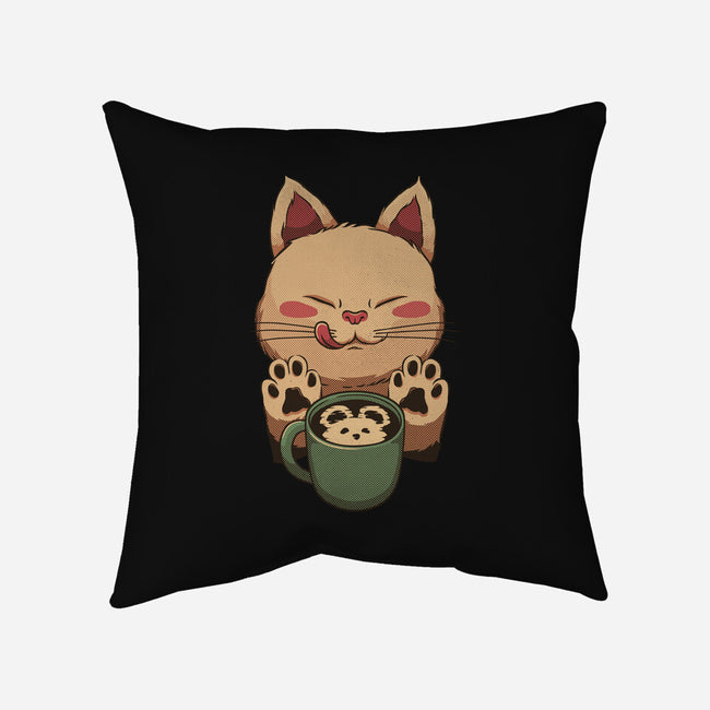 Kitty Latte-None-Removable Cover w Insert-Throw Pillow-tobefonseca