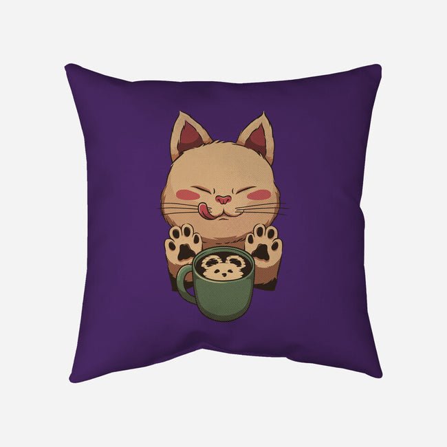 Kitty Latte-None-Removable Cover w Insert-Throw Pillow-tobefonseca