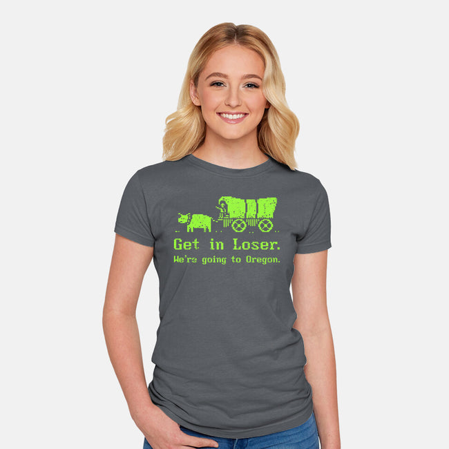 We're Going To Oregon-Womens-Fitted-Tee-kg07