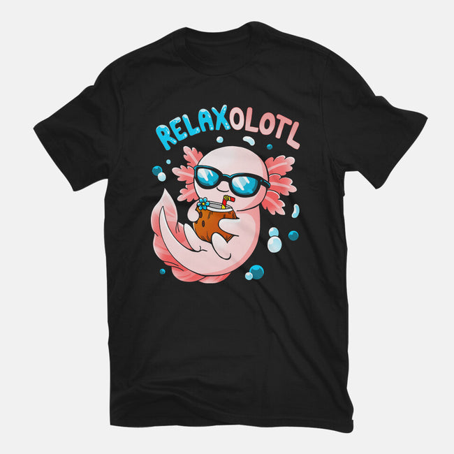 Relaxolotl-Womens-Fitted-Tee-Vallina84
