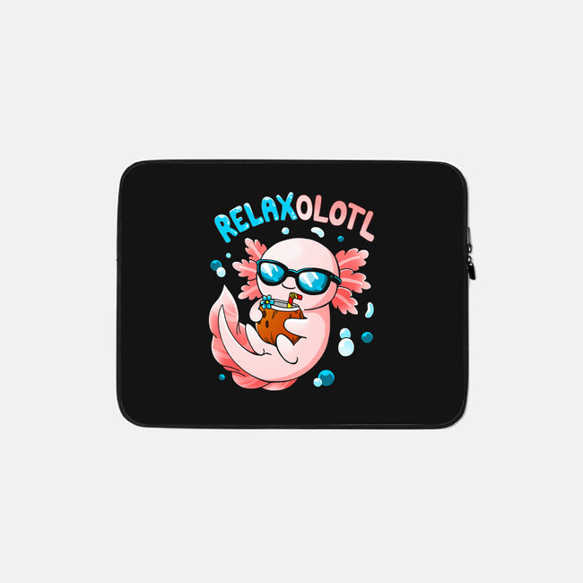 Relaxolotl-None-Zippered-Laptop Sleeve-Vallina84