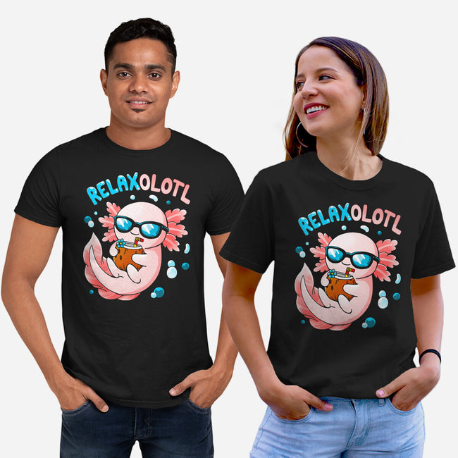 Relaxolotl-Unisex-Basic-Tee-Vallina84