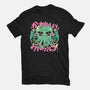 Cutethulhu Loves-Unisex-Basic-Tee-ilustrata