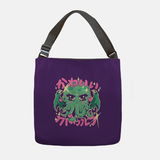 Cutethulhu Loves-None-Adjustable Tote-Bag-ilustrata