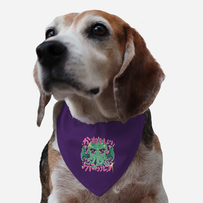 Cutethulhu Loves-Dog-Adjustable-Pet Collar-ilustrata