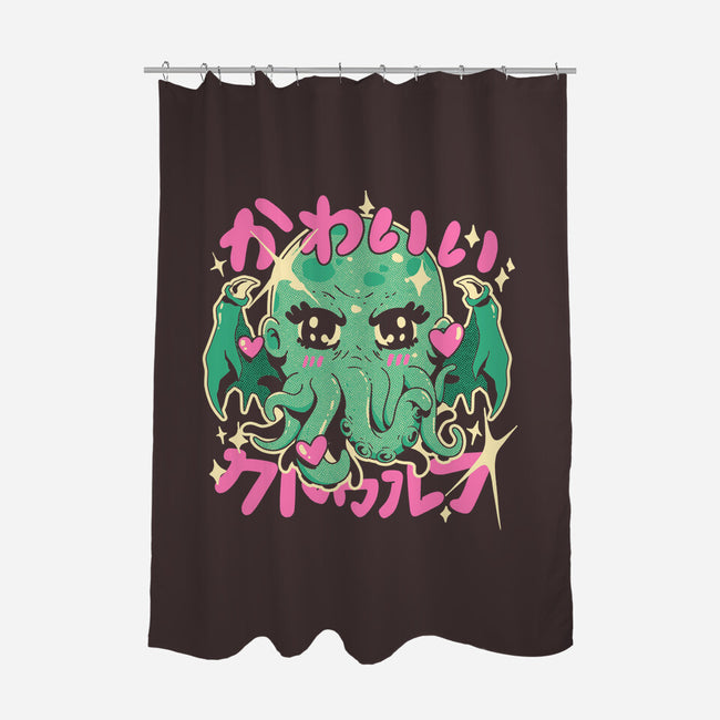 Cutethulhu Loves-None-Polyester-Shower Curtain-ilustrata