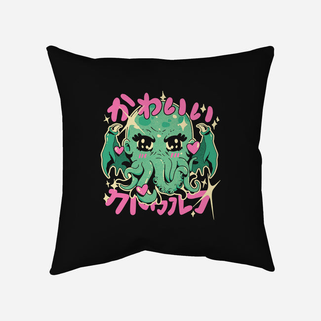 Cutethulhu Loves-None-Removable Cover-Throw Pillow-ilustrata