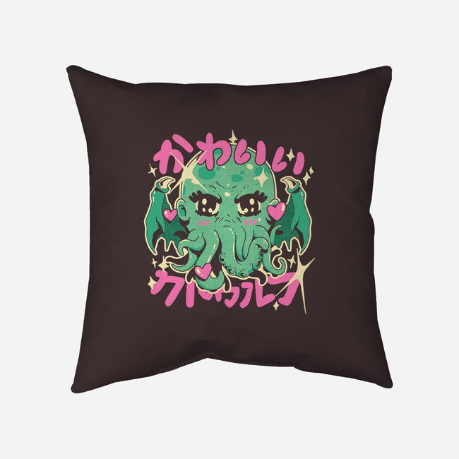 Cutethulhu Loves-None-Removable Cover-Throw Pillow-ilustrata