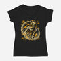 Jurassic Brachio-Womens-V-Neck-Tee-estudiofitas