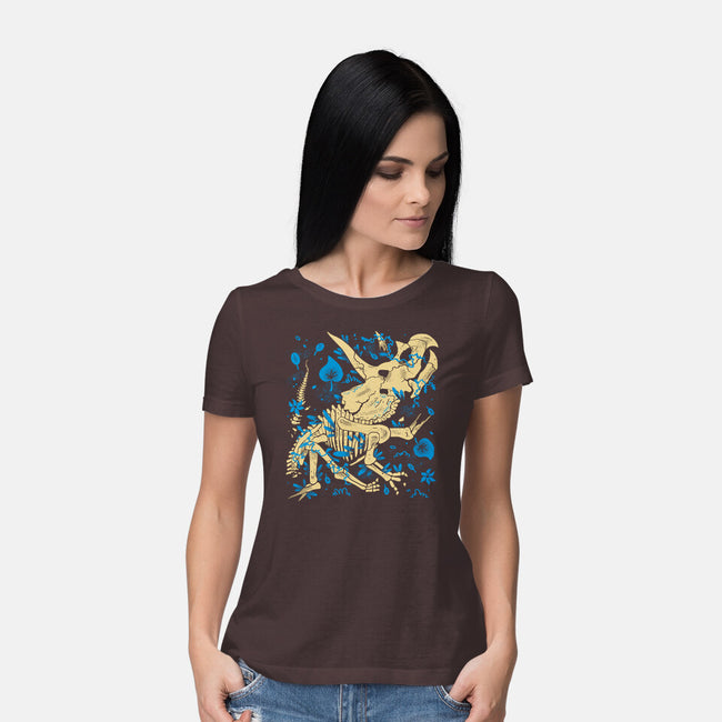 Jurassic Triceratops-Womens-Basic-Tee-estudiofitas