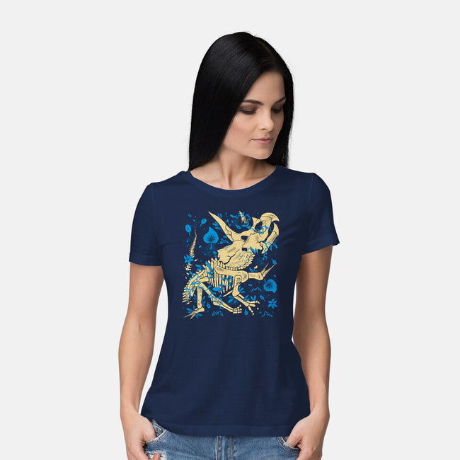 Jurassic Triceratops-Womens-Basic-Tee-estudiofitas