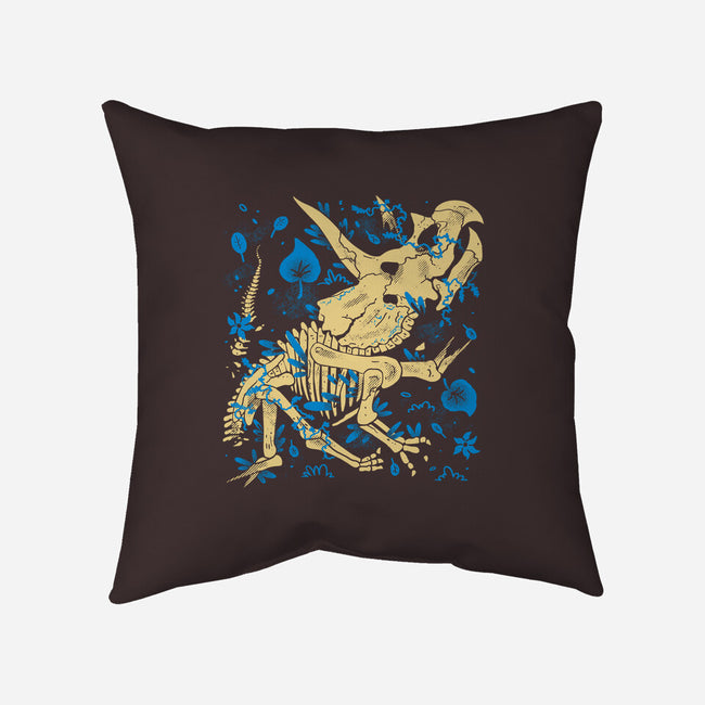 Jurassic Triceratops-None-Removable Cover w Insert-Throw Pillow-estudiofitas