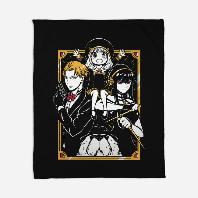 Family Of Spies-None-Fleece-Blanket-Panchi Art