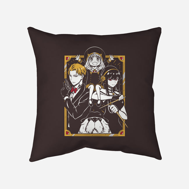 Family Of Spies-None-Removable Cover w Insert-Throw Pillow-Panchi Art