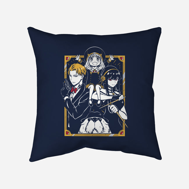 Family Of Spies-None-Removable Cover w Insert-Throw Pillow-Panchi Art