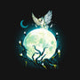 Owl Magic Moon-Unisex-Basic-Tee-Vallina84