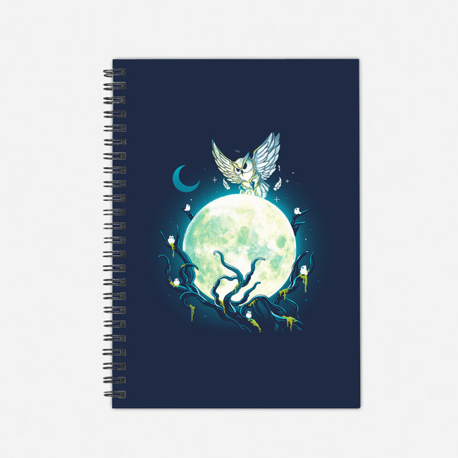 Owl Magic Moon-None-Dot Grid-Notebook-Vallina84
