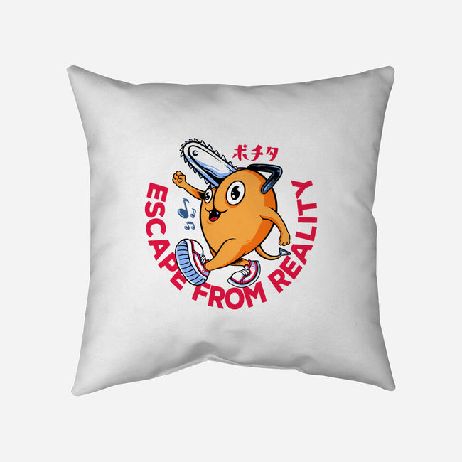 Free Pochita-None-Removable Cover-Throw Pillow-spoilerinc