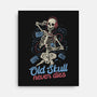 Old Skull Never Dies-None-Stretched-Canvas-eduely