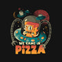 We Came In Pizza-Womens-Fitted-Tee-eduely