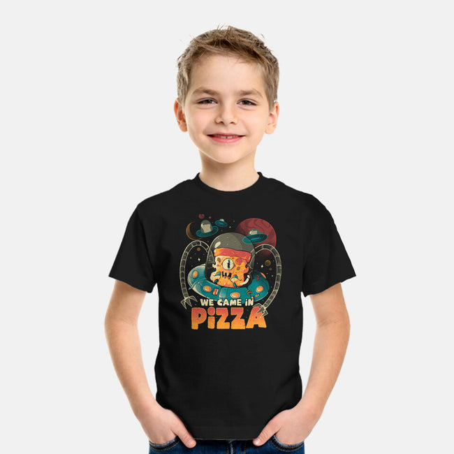 We Came In Pizza-Youth-Basic-Tee-eduely