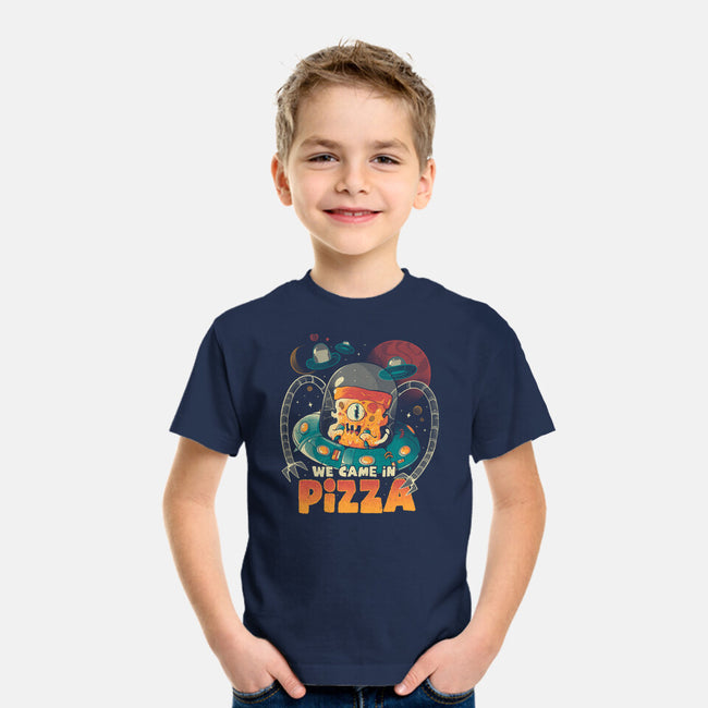 We Came In Pizza-Youth-Basic-Tee-eduely