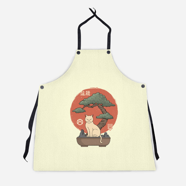 Bonsai Cat-Unisex-Kitchen-Apron-vp021