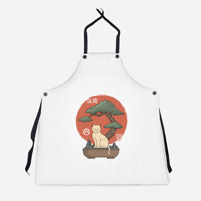 Bonsai Cat-Unisex-Kitchen-Apron-vp021