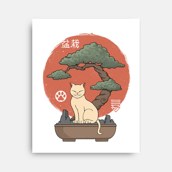 Bonsai Cat-None-Stretched-Canvas-vp021