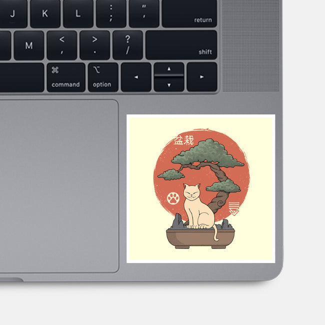 Bonsai Cat-None-Glossy-Sticker-vp021