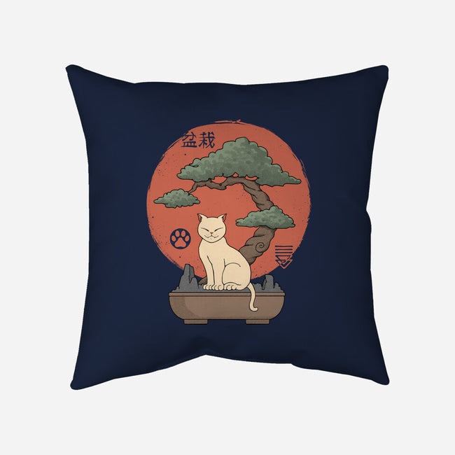 Bonsai Cat-None-Removable Cover w Insert-Throw Pillow-vp021