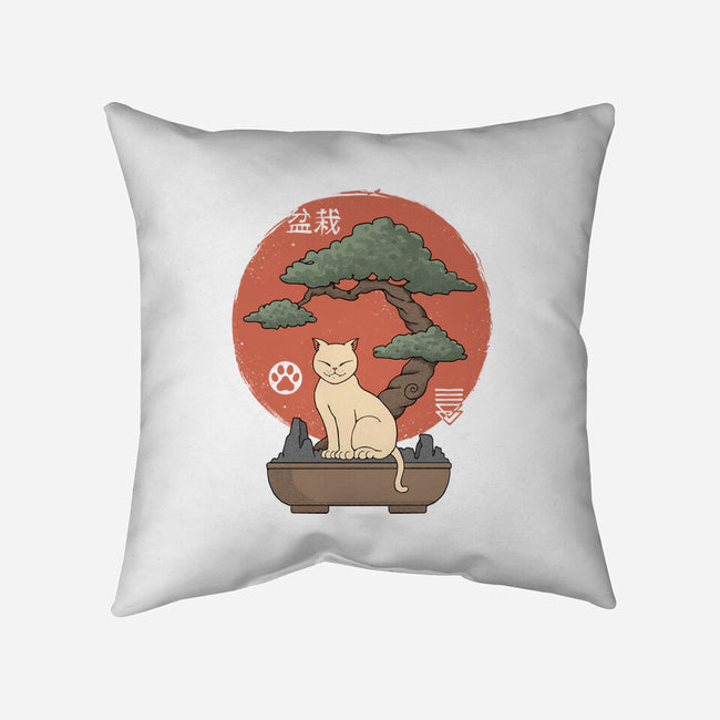 Bonsai Cat-None-Removable Cover w Insert-Throw Pillow-vp021