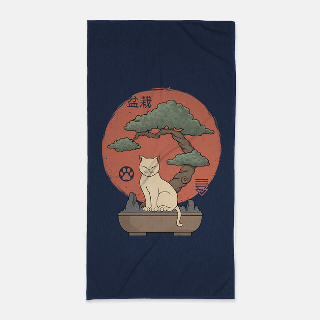Bonsai Cat-None-Beach-Towel-vp021