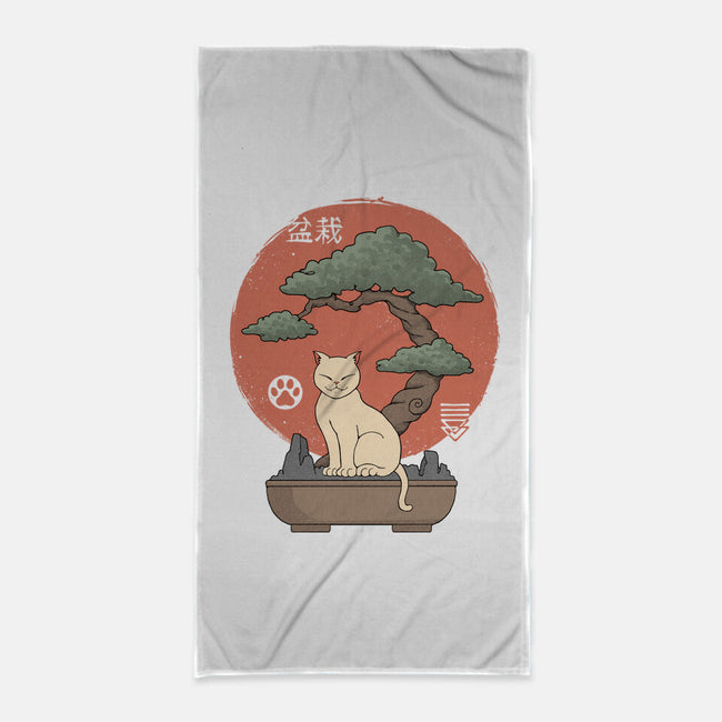 Bonsai Cat-None-Beach-Towel-vp021