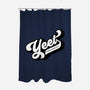 Yeet Yourself-none polyester shower curtain-mannypdesign