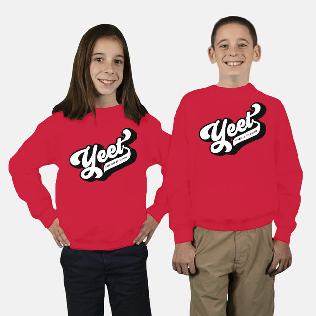 Yeet Yourself-youth crew neck sweatshirt-mannypdesign