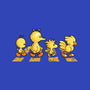 Yellow Birdy Road-none memory foam bath mat-PrimePremne