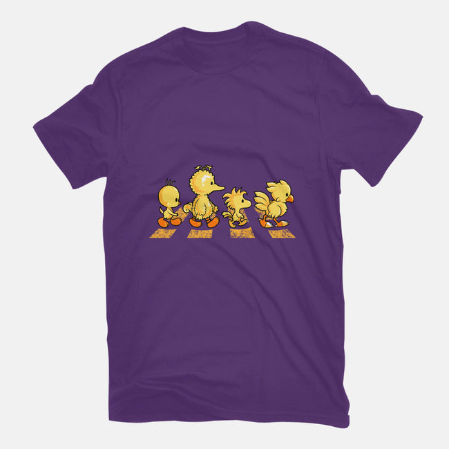 Yellow Birdy Road-mens heavyweight tee-PrimePremne