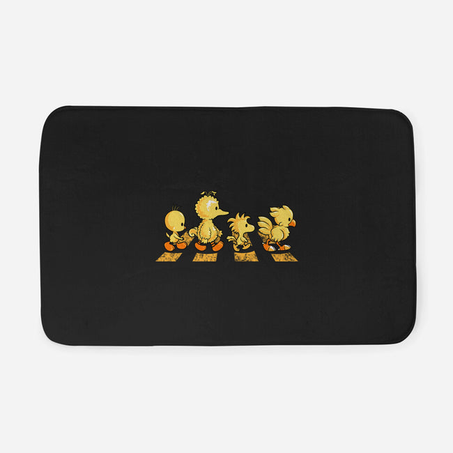 Yellow Birdy Road-none memory foam bath mat-PrimePremne