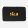 Yellow Birdy Road-none memory foam bath mat-PrimePremne