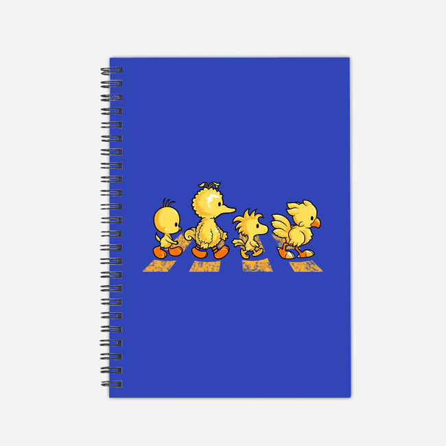 Yellow Birdy Road-none dot grid notebook-PrimePremne