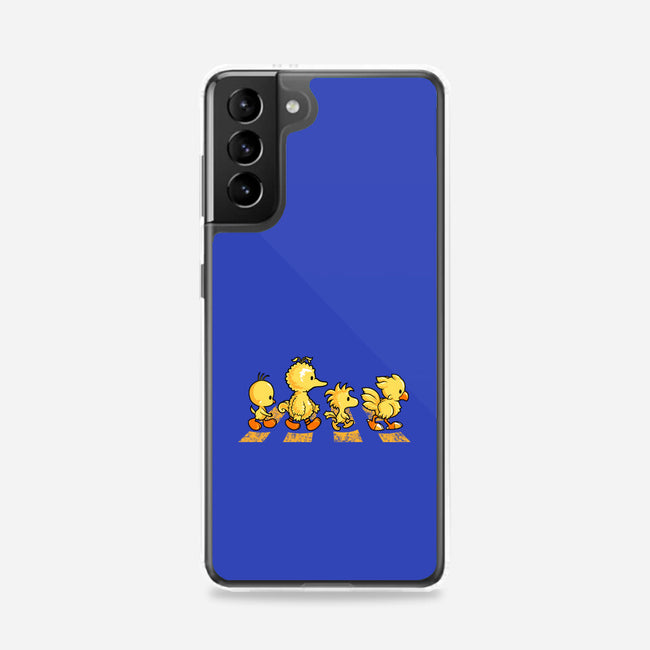 Yellow Birdy Road-samsung snap phone case-PrimePremne
