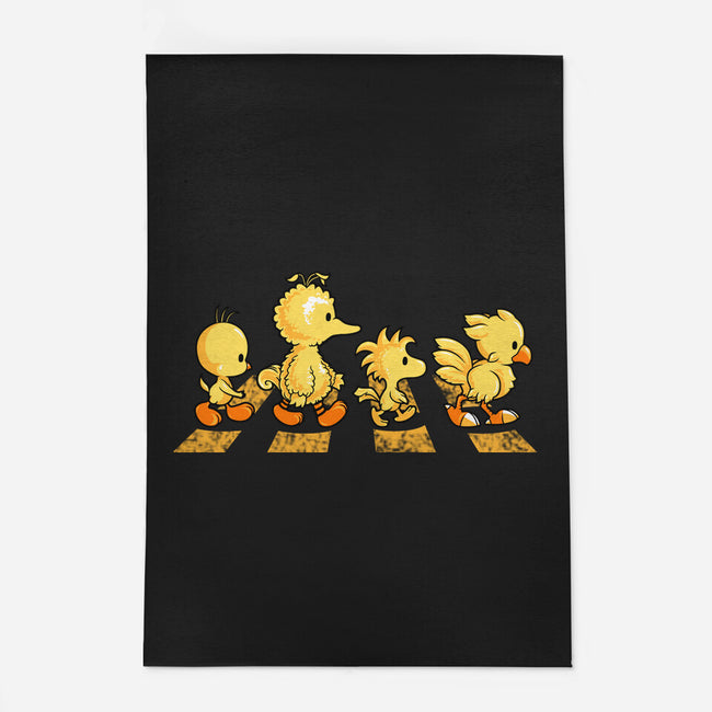 Yellow Birdy Road-none indoor rug-PrimePremne