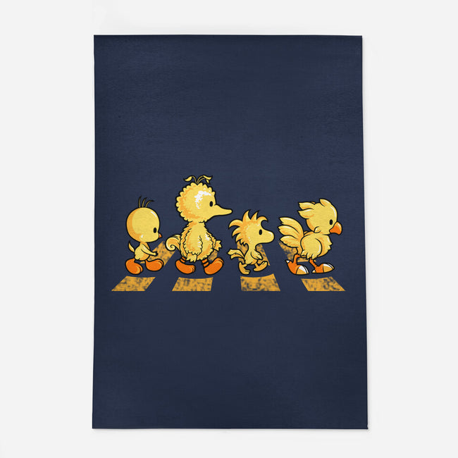 Yellow Birdy Road-none indoor rug-PrimePremne