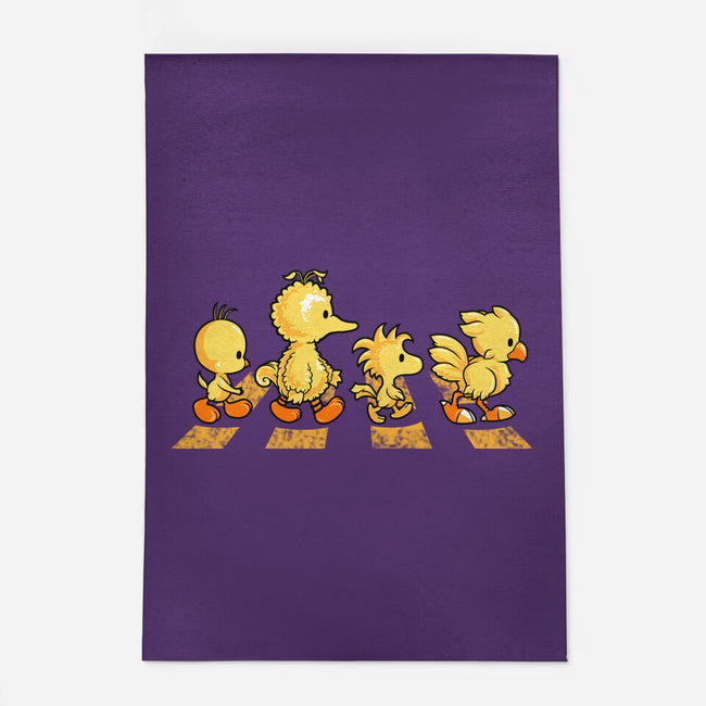 Yellow Birdy Road-none indoor rug-PrimePremne