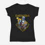 Somewhere In Space-Womens-V-Neck-Tee-CappO