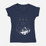 Evil Galaxy-Womens-V-Neck-Tee-dalethesk8er