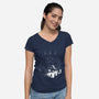 Evil Galaxy-Womens-V-Neck-Tee-dalethesk8er