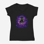 Nebula Cat-Womens-V-Neck-Tee-Vallina84
